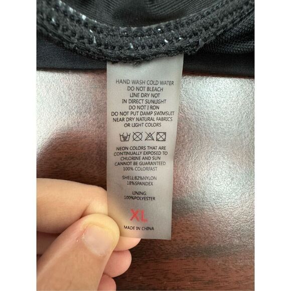 Black Swim Skort Size X-Large - Picture 4 of 5